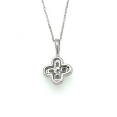 Mark Henry Alexandrite and Diamond Pendant Necklace in 18k White Gold
