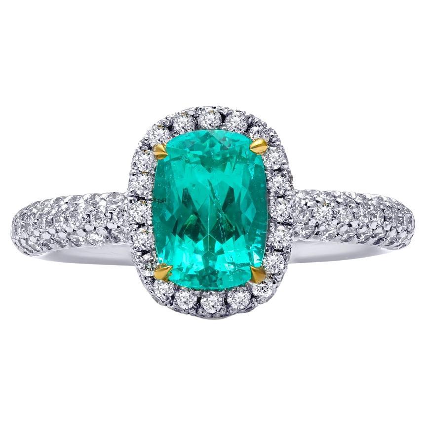 Mark Henry GIA Certified 1.79 Ct. Brazilian Paraiba Tourmaline Ring, 18 Karat