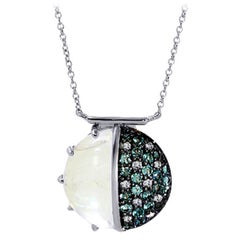 Mark Henry Natural Brazilian Alexandrite, Moonstone and Diamond Necklace, 18kt