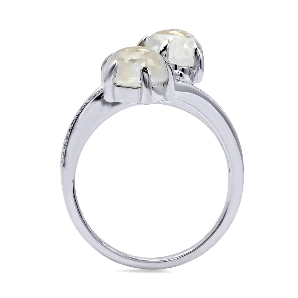 alexandrite moonstone and pearl ring