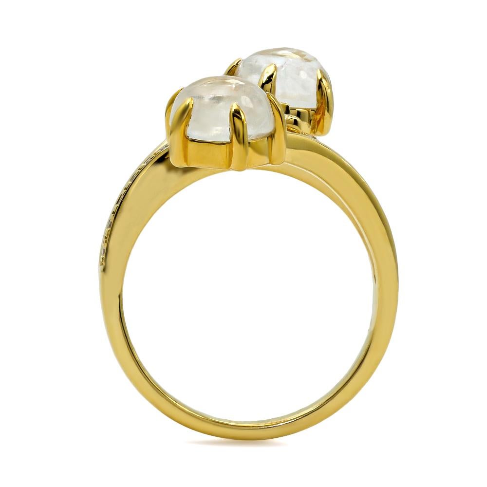 moonstone alexandrite engagement ring