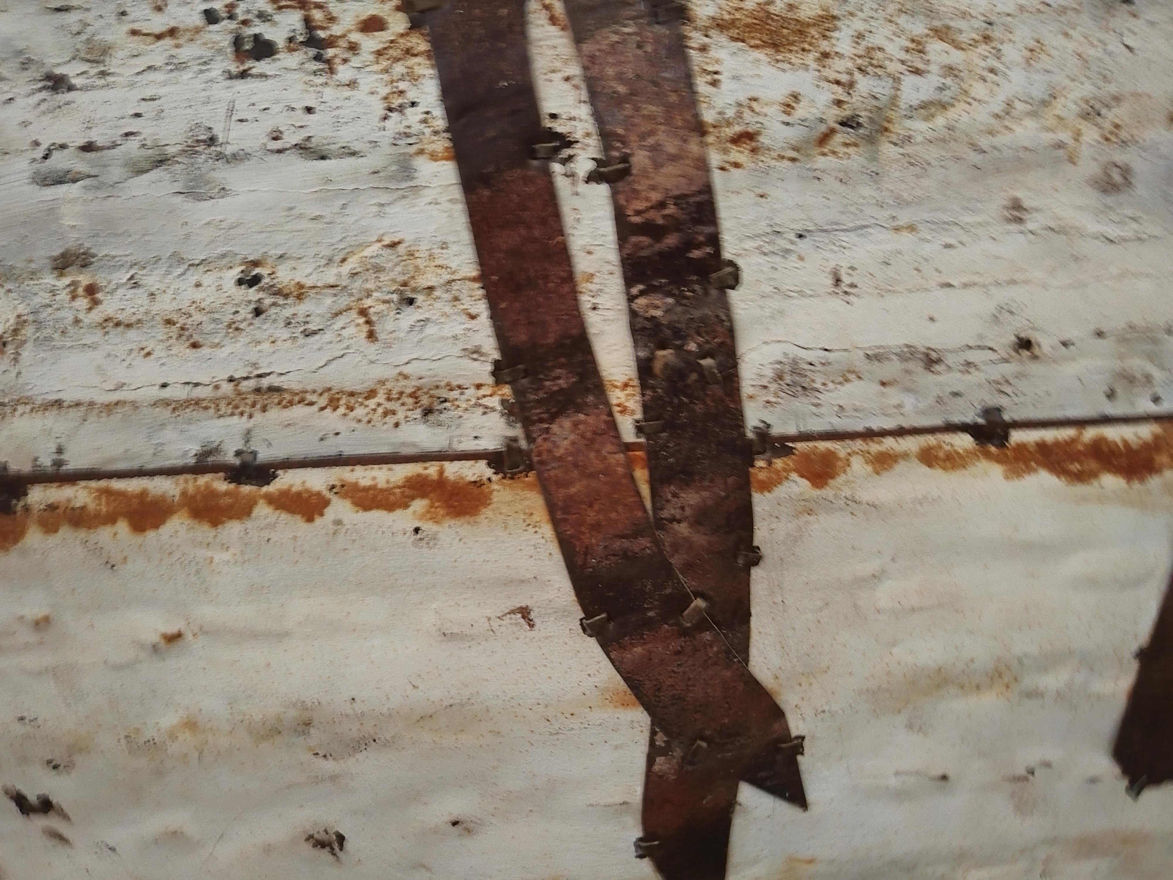 Abstract Figurative Rusted Metal Composition 