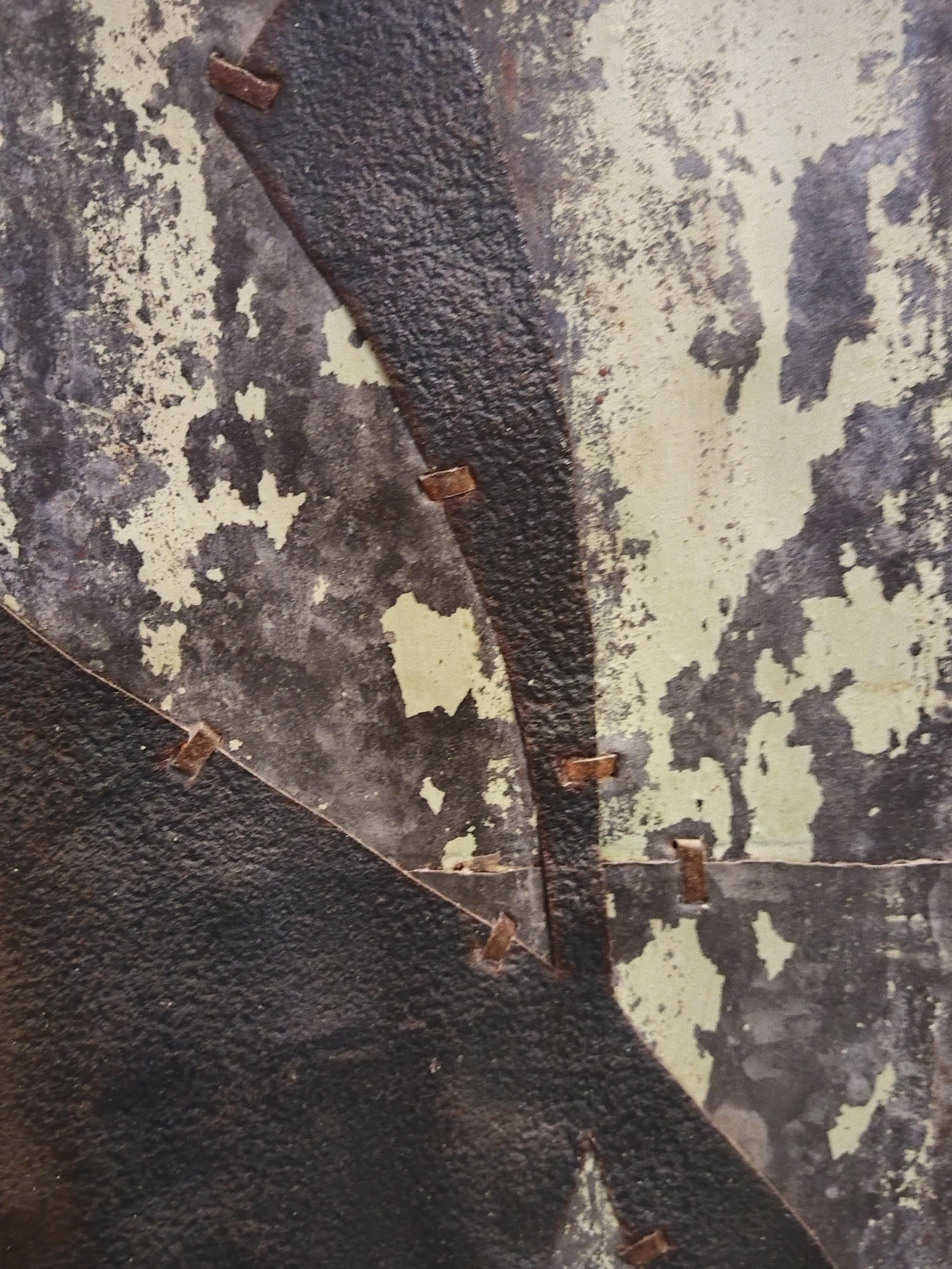 Large Abstract Rusted Metal Composition 