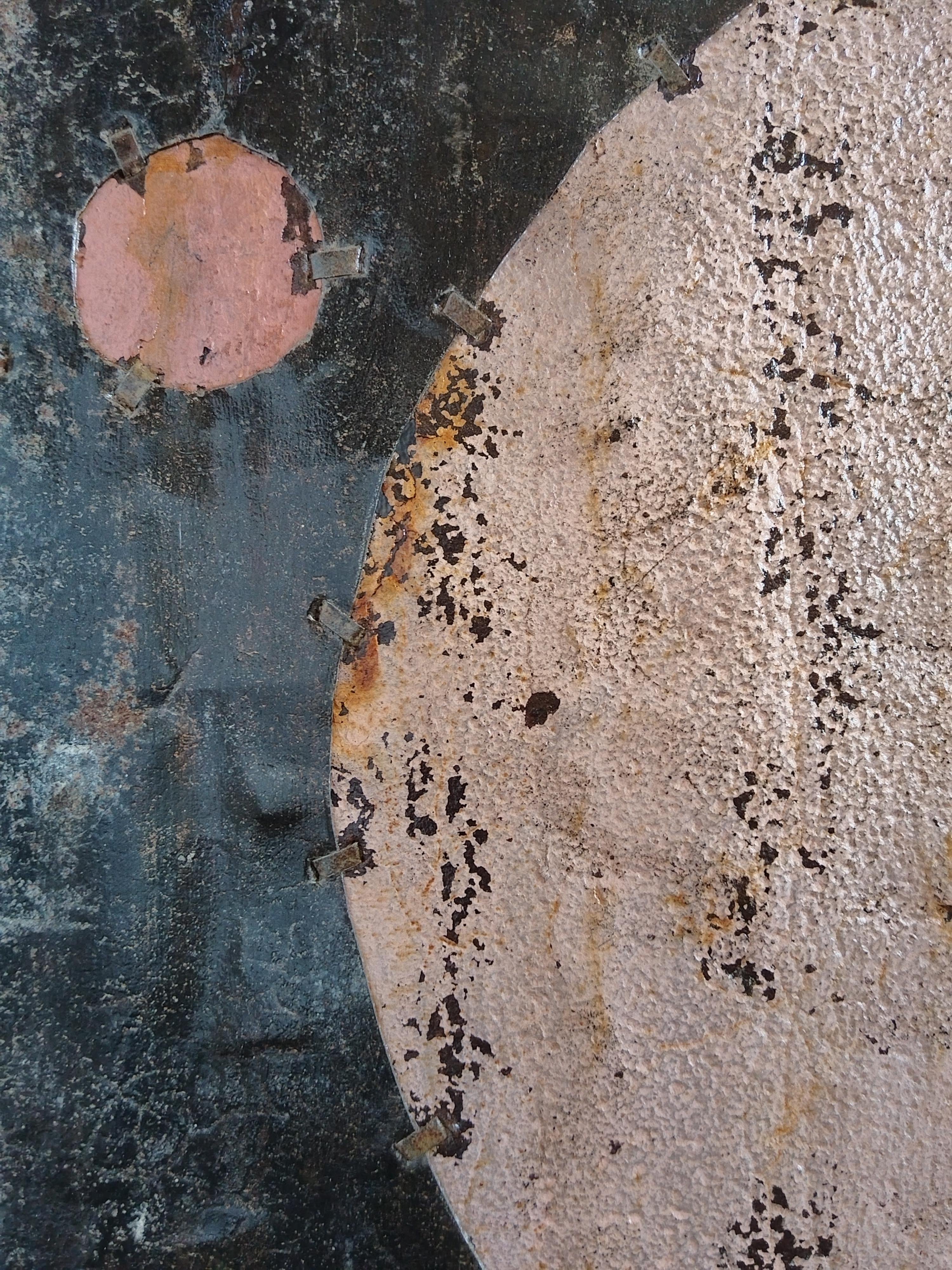 Large Abstract Rusted Metal Composition 