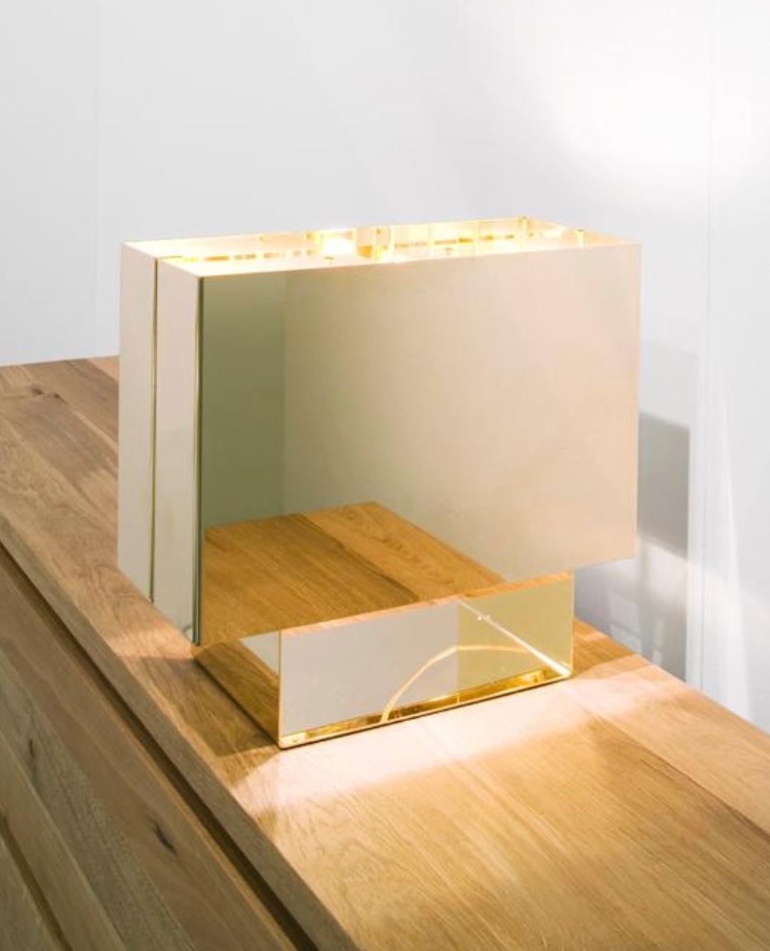 Modern Mark Holmes 'Seam One' Table Lamp in 24k Gold Finish for E15 Selected For Sale