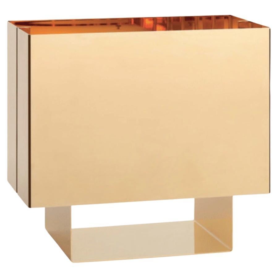 Lámpara de mesa "Seam One" de Mark Holmes con acabado en oro de 24 quilates para E15 Selected en venta