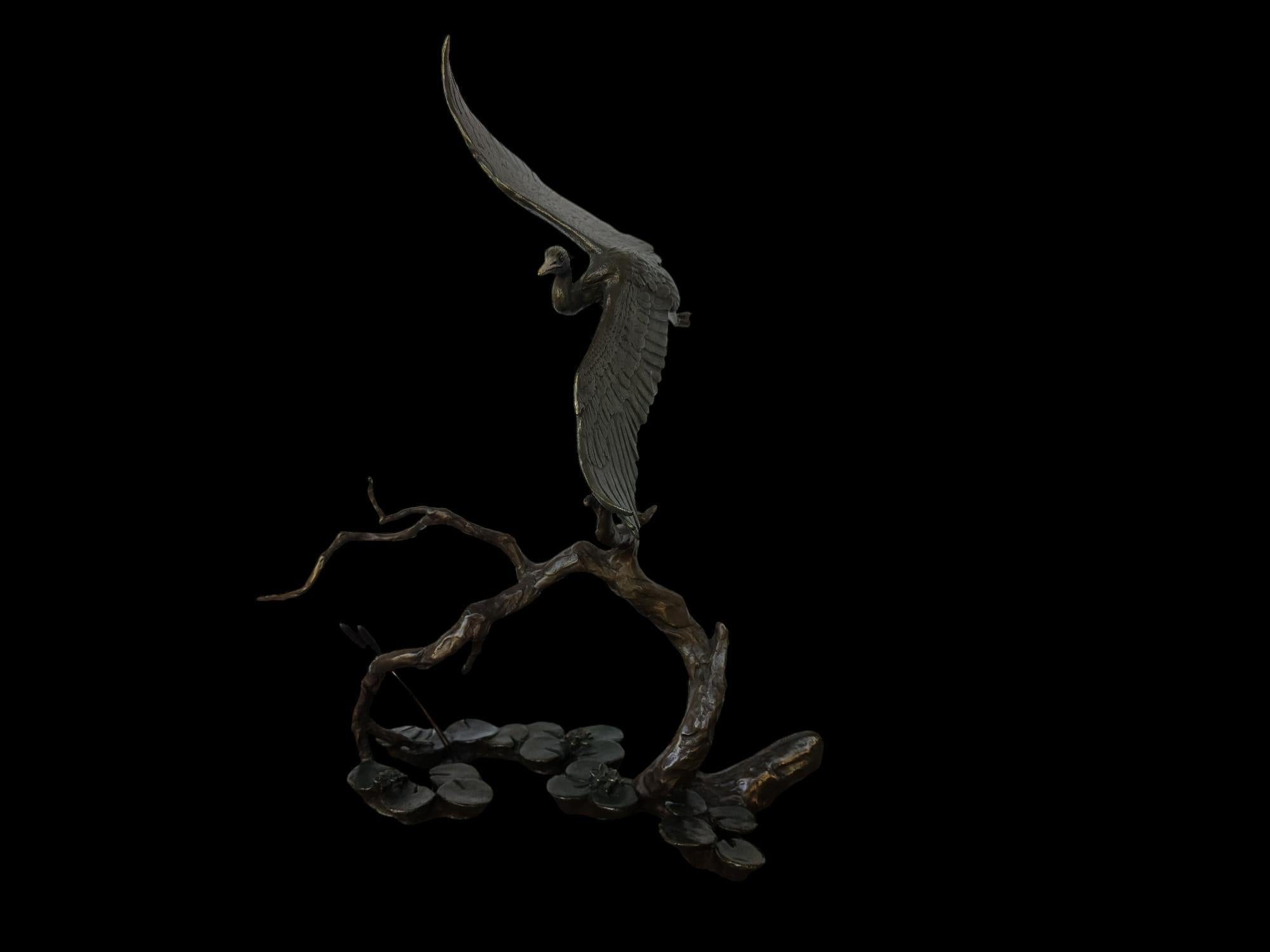 Mark Hopkins Still-Life Sculpture - Great Blue Heron