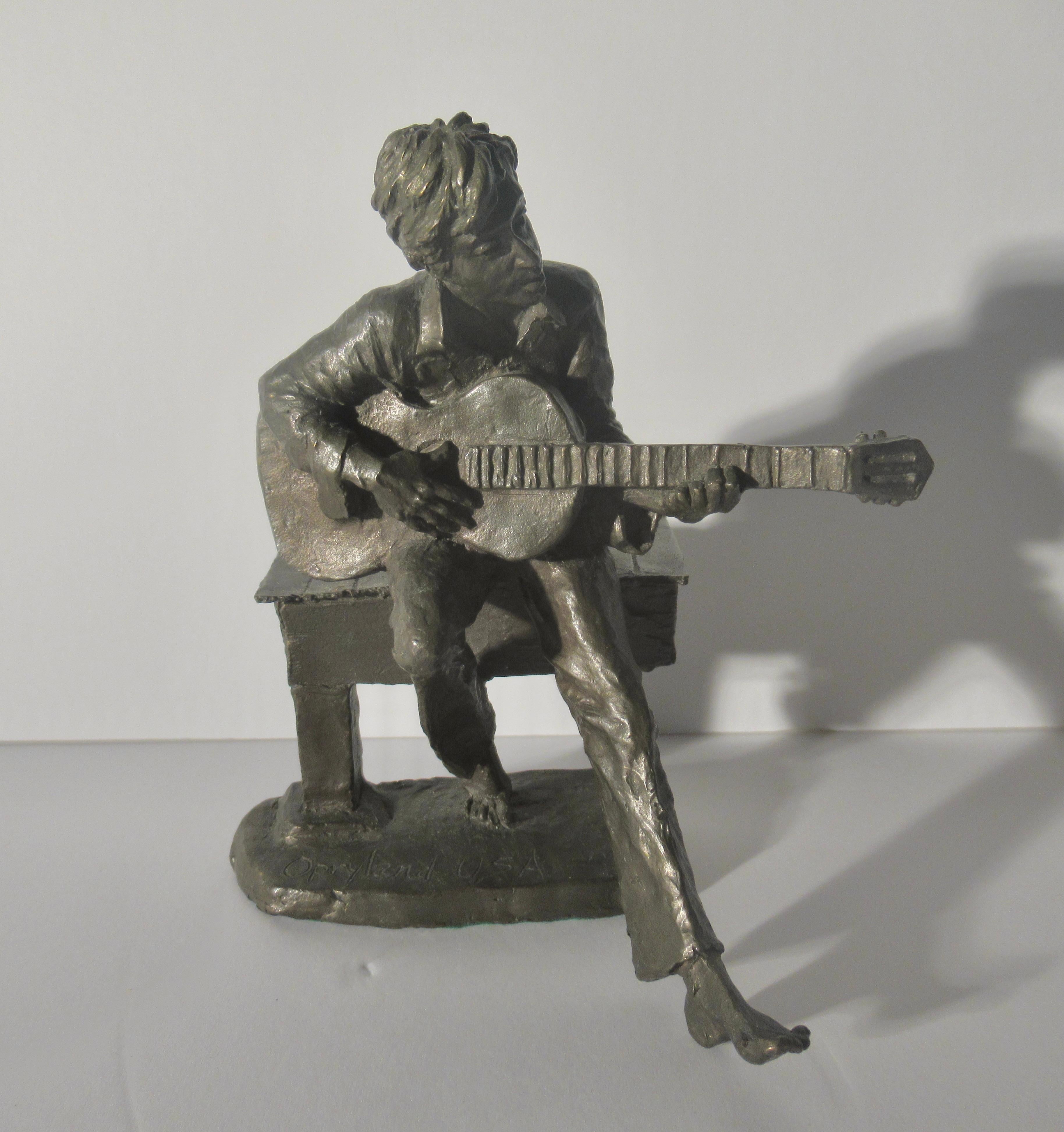 Figurative Sculpture Mark Hopkins - Opryland U.S.A (The Guitar Player)