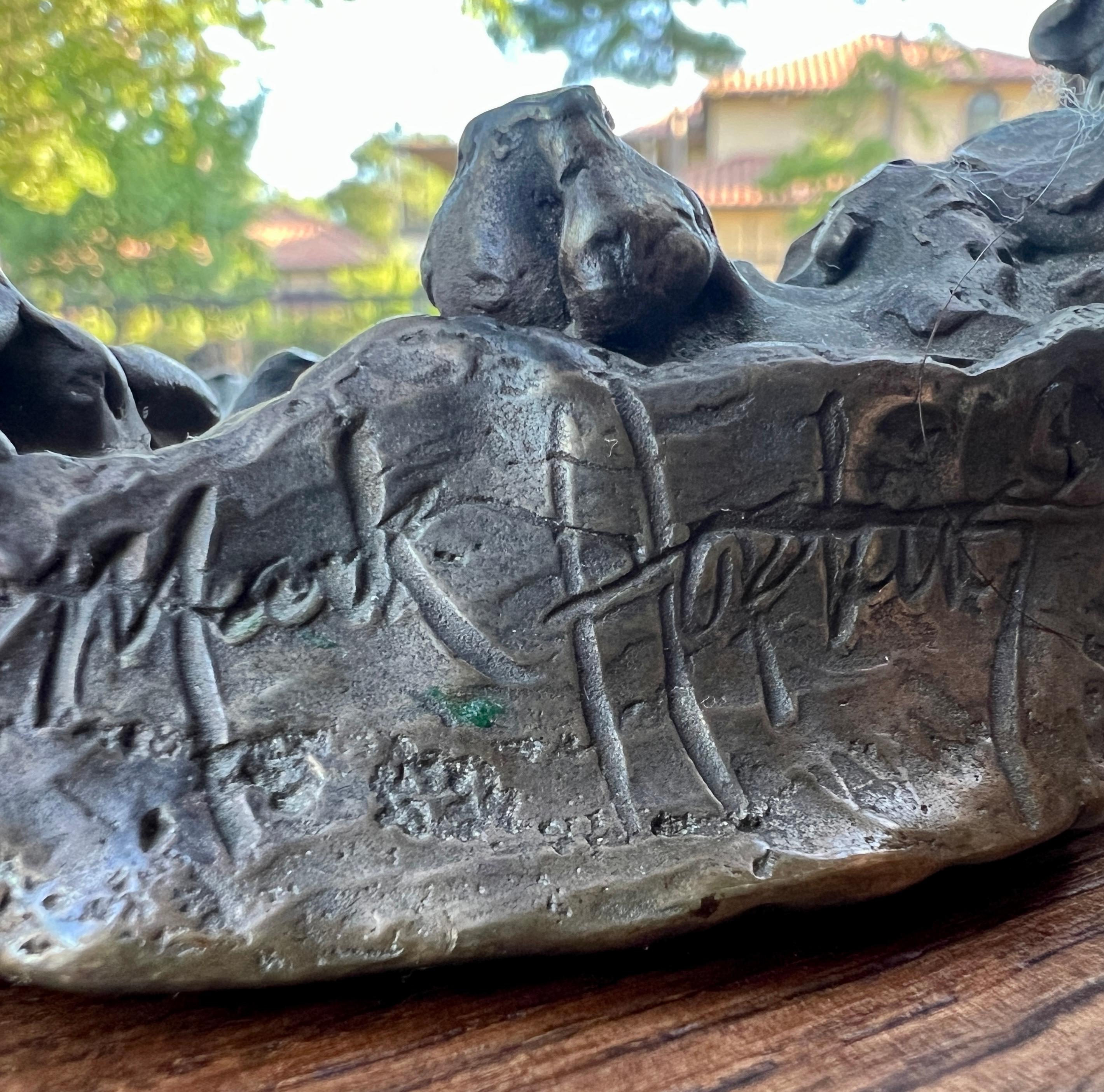 Mark Hopkins Bronze Fishing Grizzly Bear Rainbow Trout #98/450 Sculpture 7
