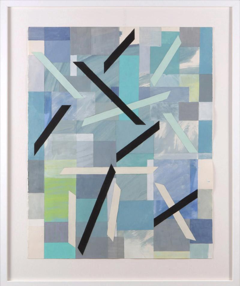 Contemporary Mark Houghton - Apron Strings - 2023 - Paint, ink, graphite on paper - Framed For Sale