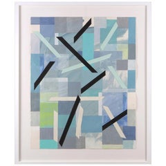 Mark Houghton - Schürzenscharniere Strings - 2023 - Farbe, Tinte, Graphit auf Papier - Gerahmt