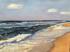 Étude de plage, peinture, huile sur toile