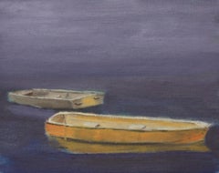 Cedar Lake Rowboats, Painting, Oil on Other