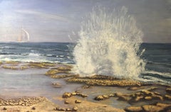 Crashing Wave, Painting, Oil on Canvas