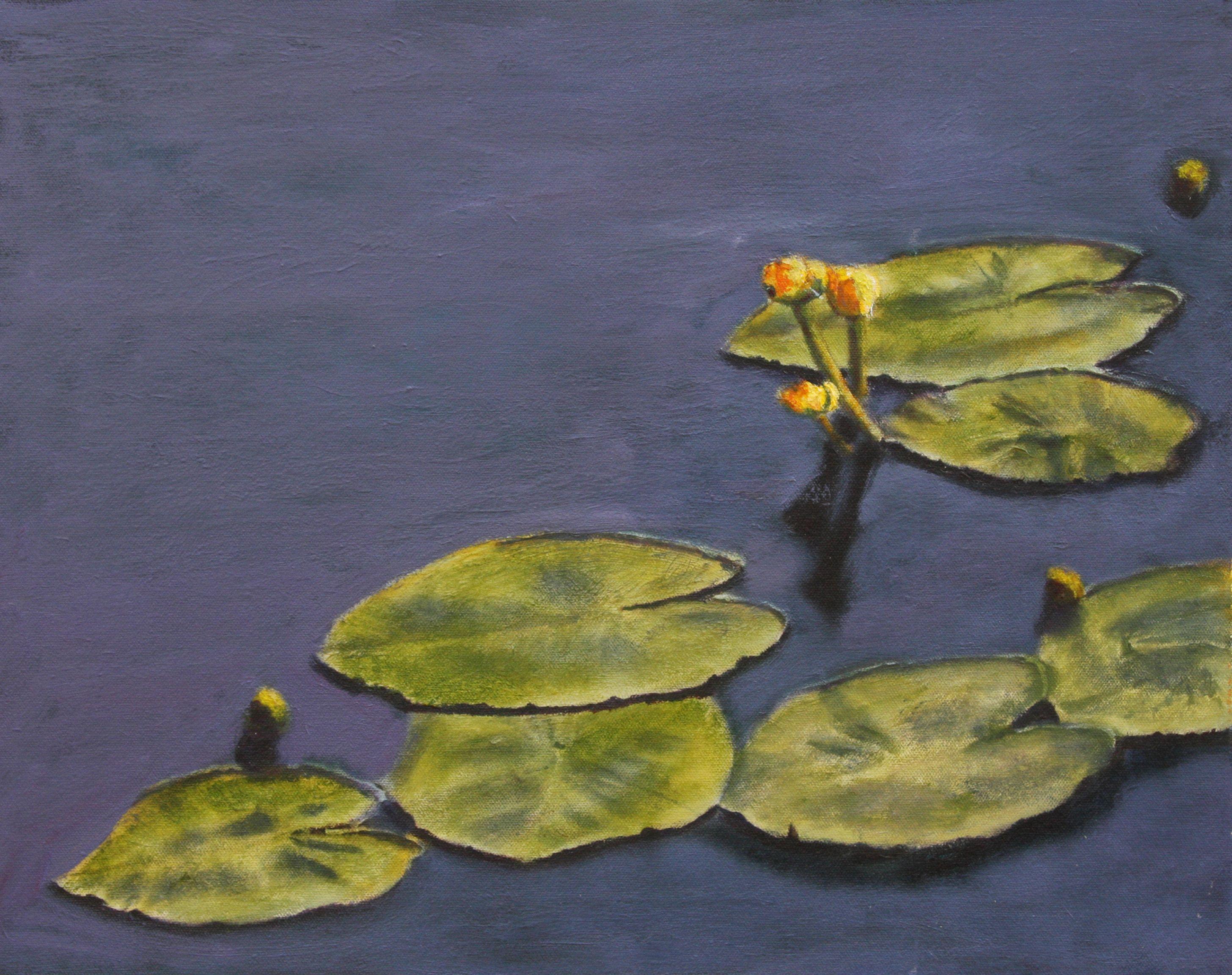 Water Lillie's :: Painting :: Realism :: This piece comes with an official certificate of authenticity signed by the artist :: Ready to Hang: No :: Signed: Yes :: Signature Location: Lower Right :: Canvas :: Landscape :: Original :: Framed: No