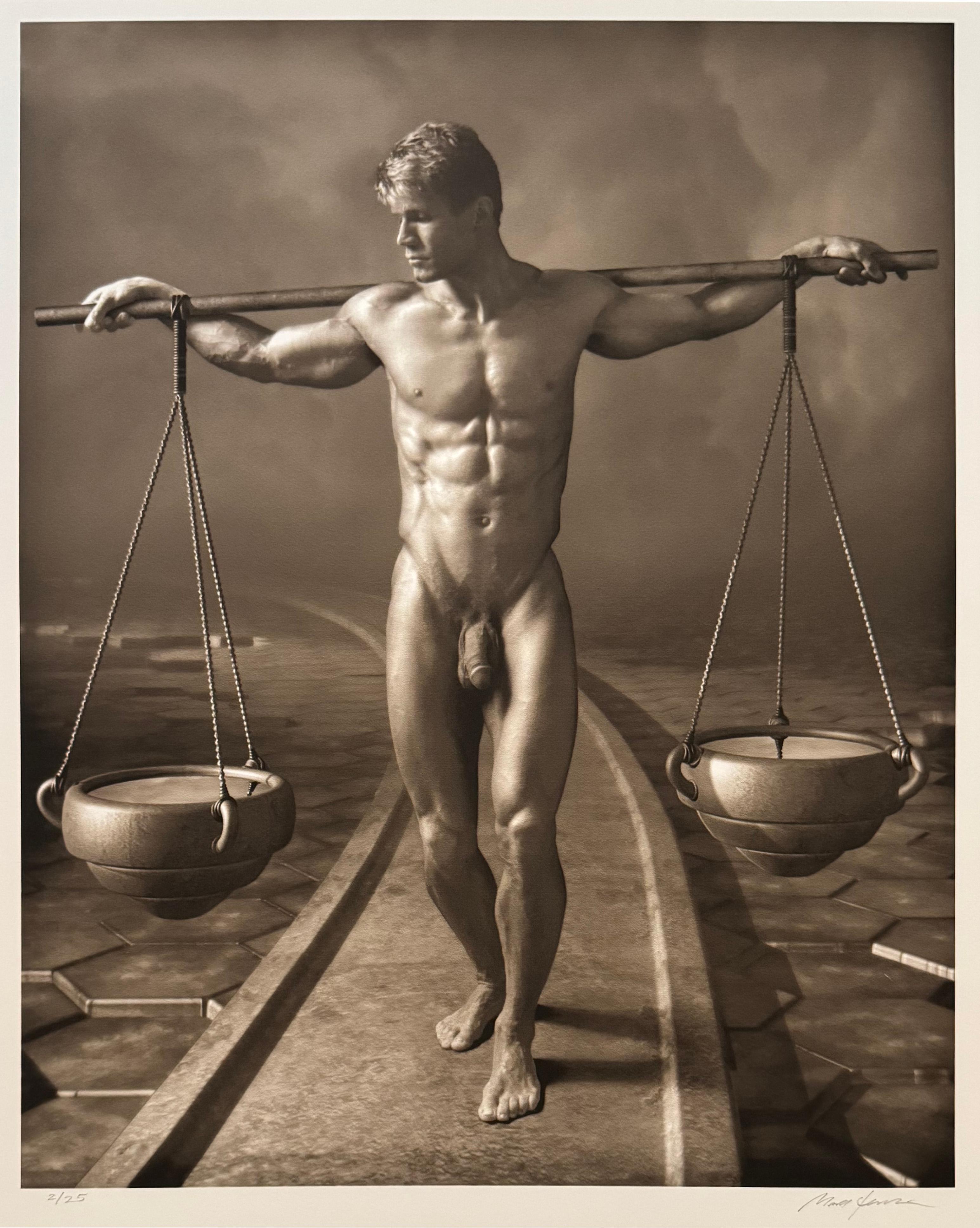 Water Carrier, fantasy male nude by Mark Jenkins 1
