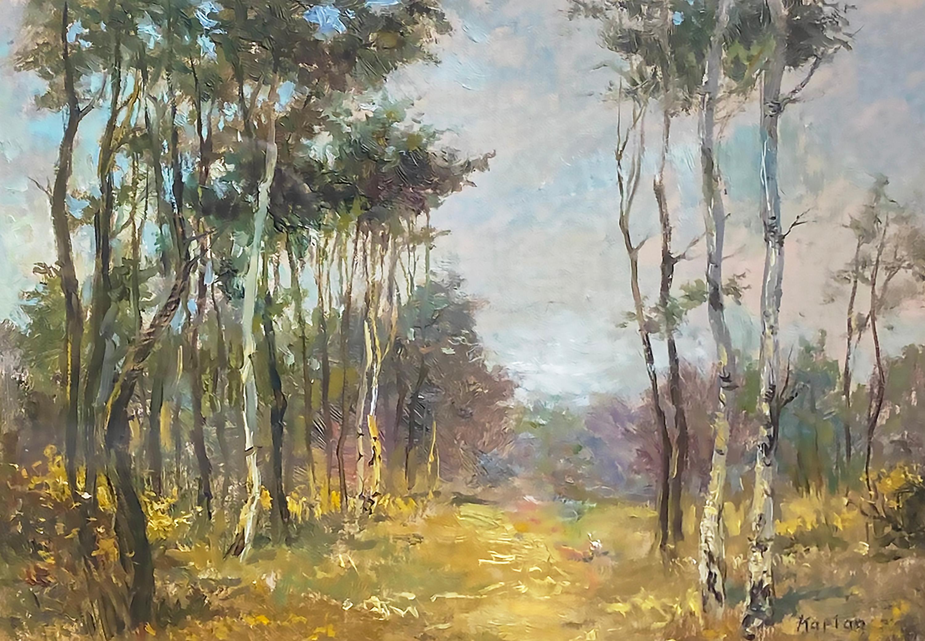 Kaplan, Mark Landscape Painting - Lonesome Woods