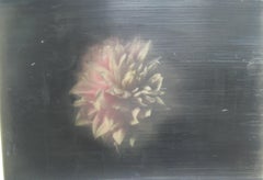 'Flower Bloom, Shift'. oil paint, encaustic wax on paper. Circa 2021.
