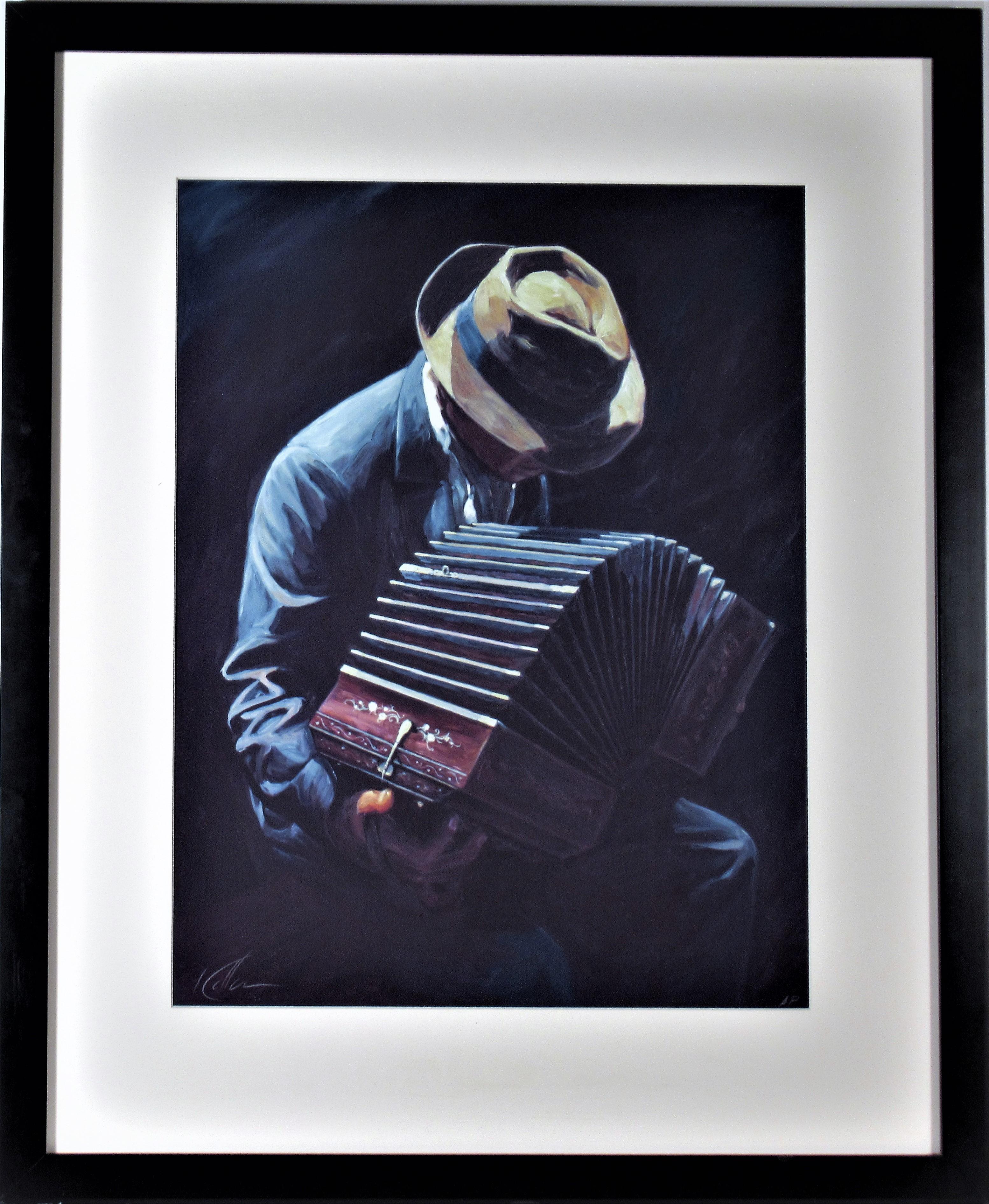Figurative Print di Mark Keller - Bandoneon