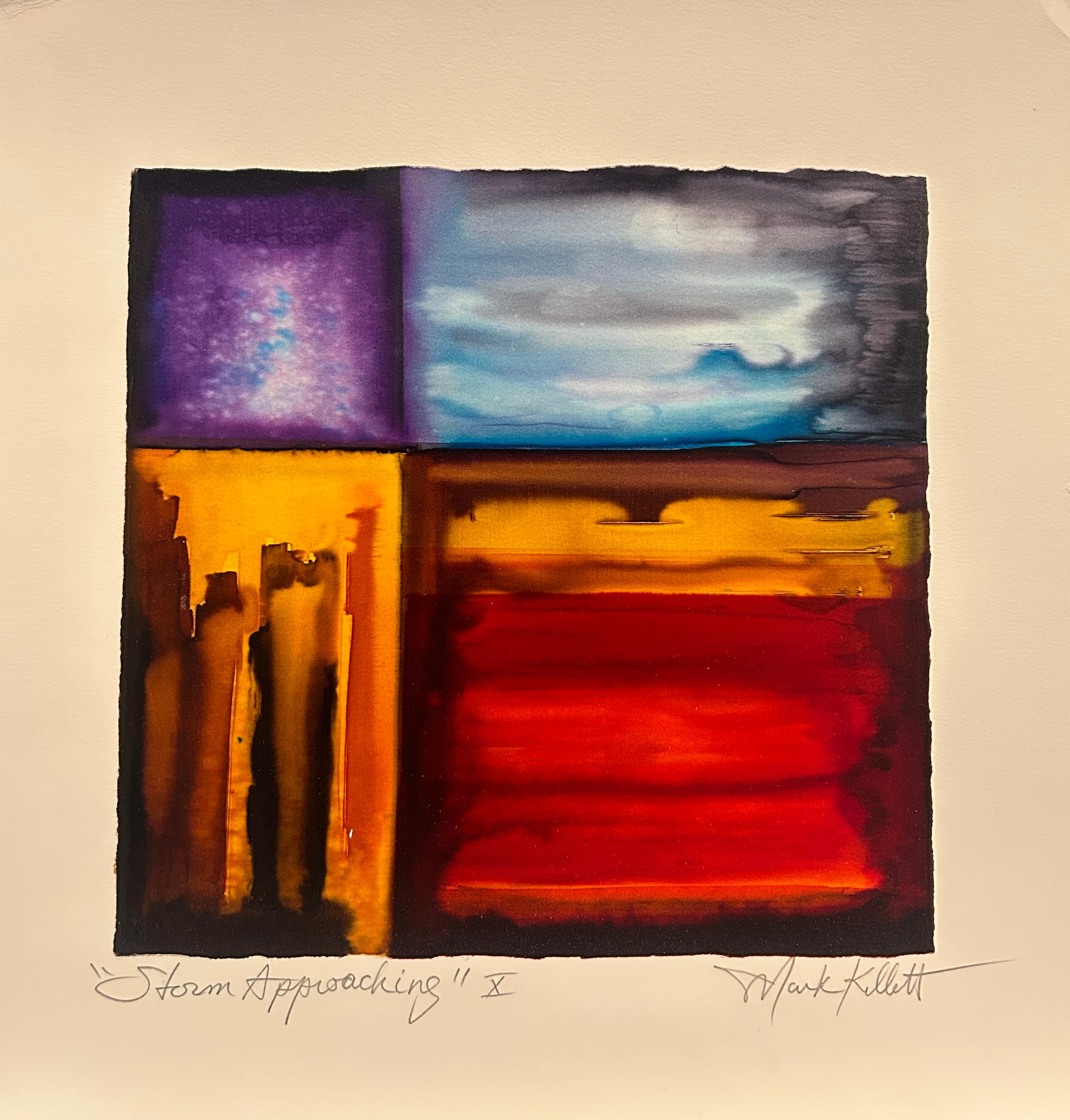 Mark Kellett Abstract Print - Storm Approaching X