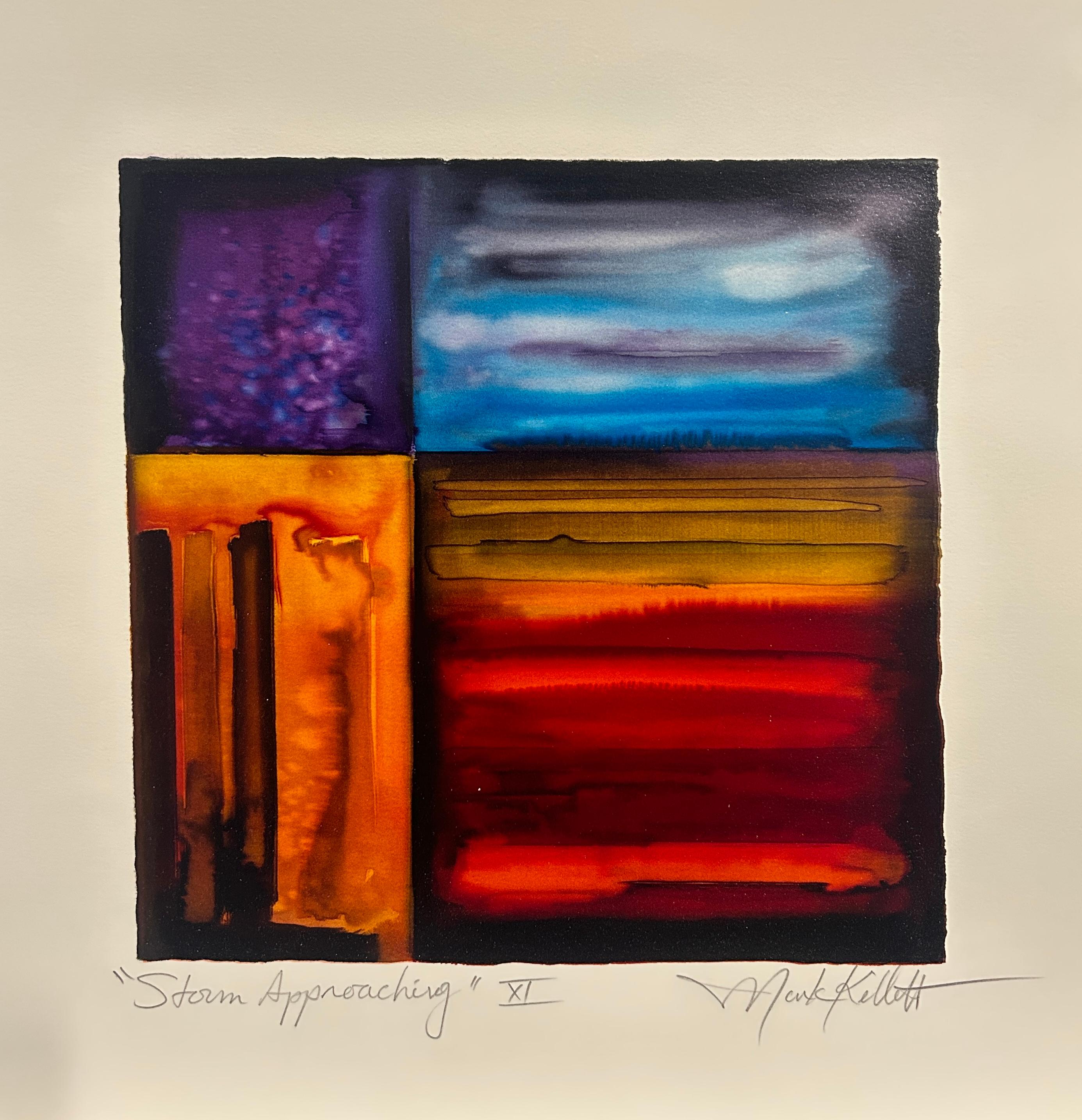 Mark Kellett Abstract Print - Storm Approaching XI