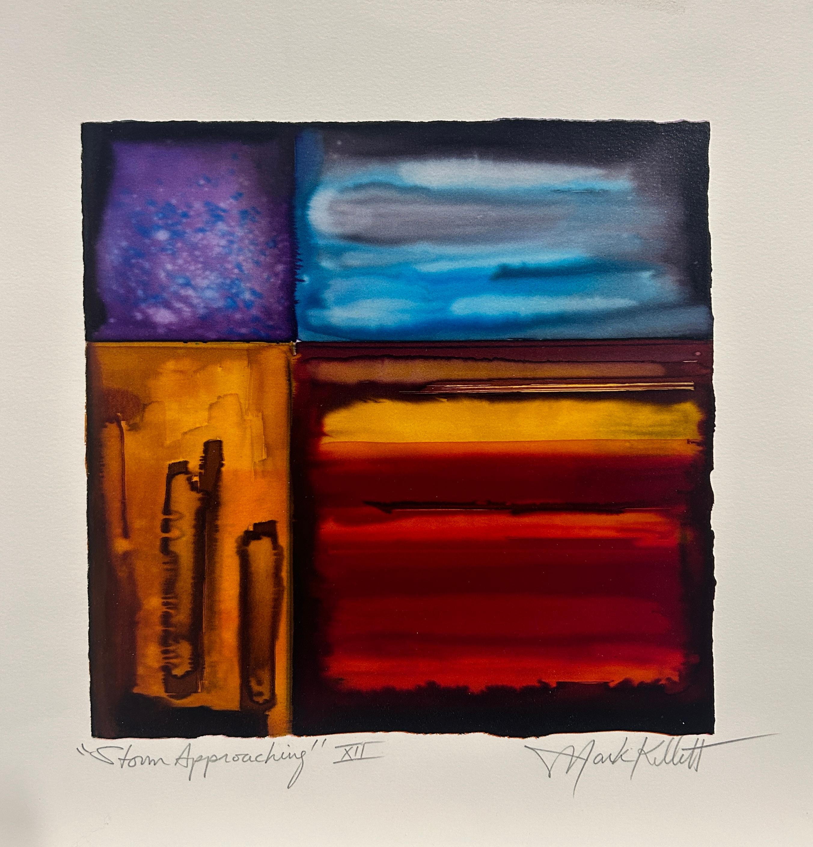 Mark Kellett Abstract Print - Storm Approaching XII