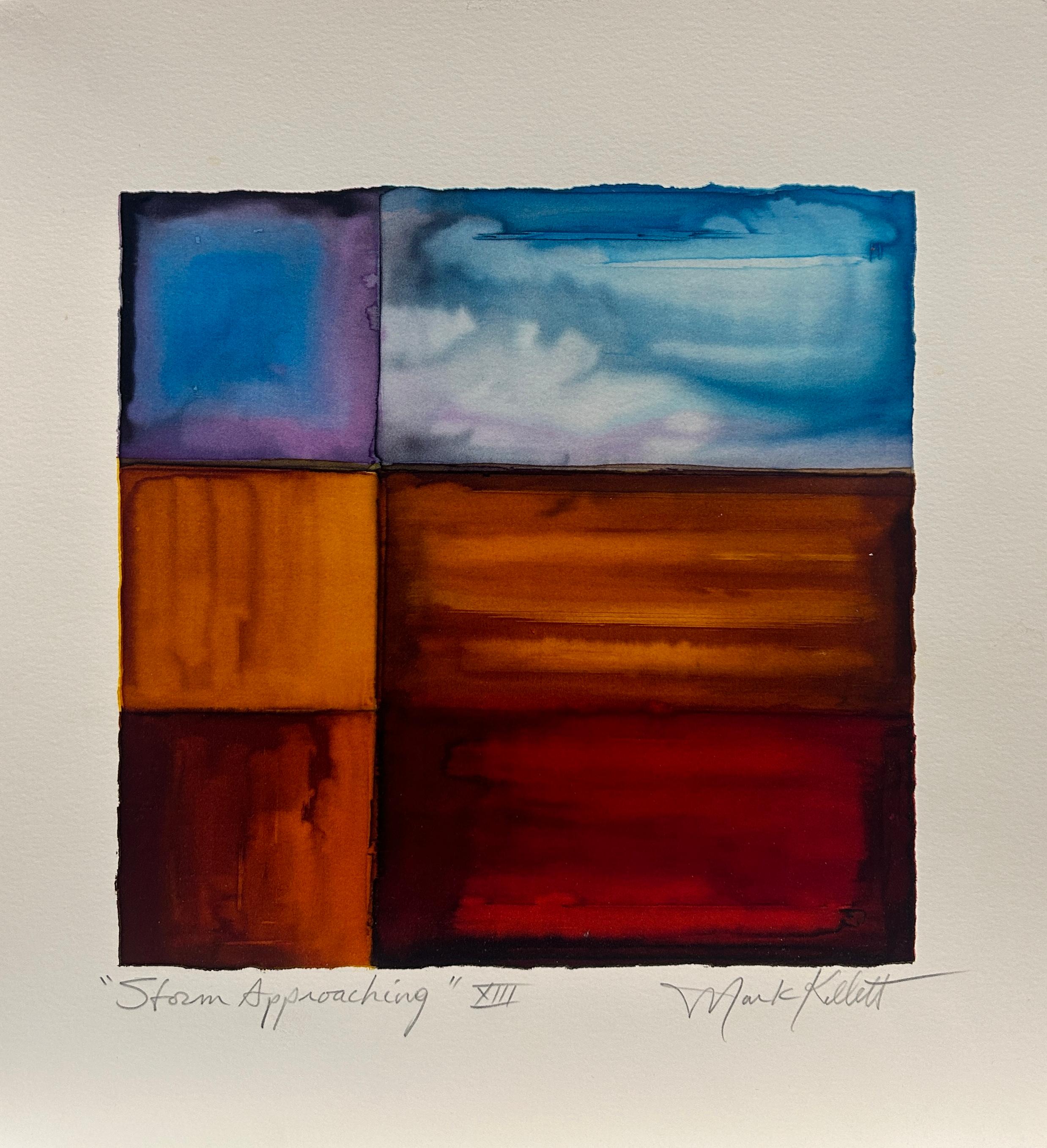 Mark Kellett Abstract Print - Storm Approaching XIII