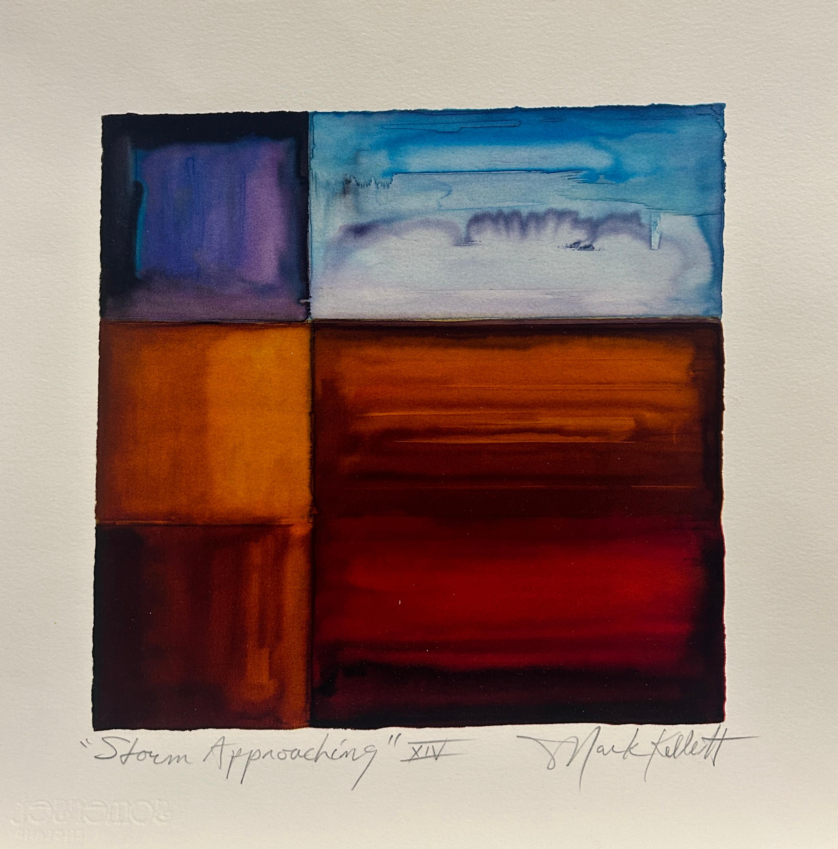 Mark Kellett Abstract Print - Storm Approaching XIV