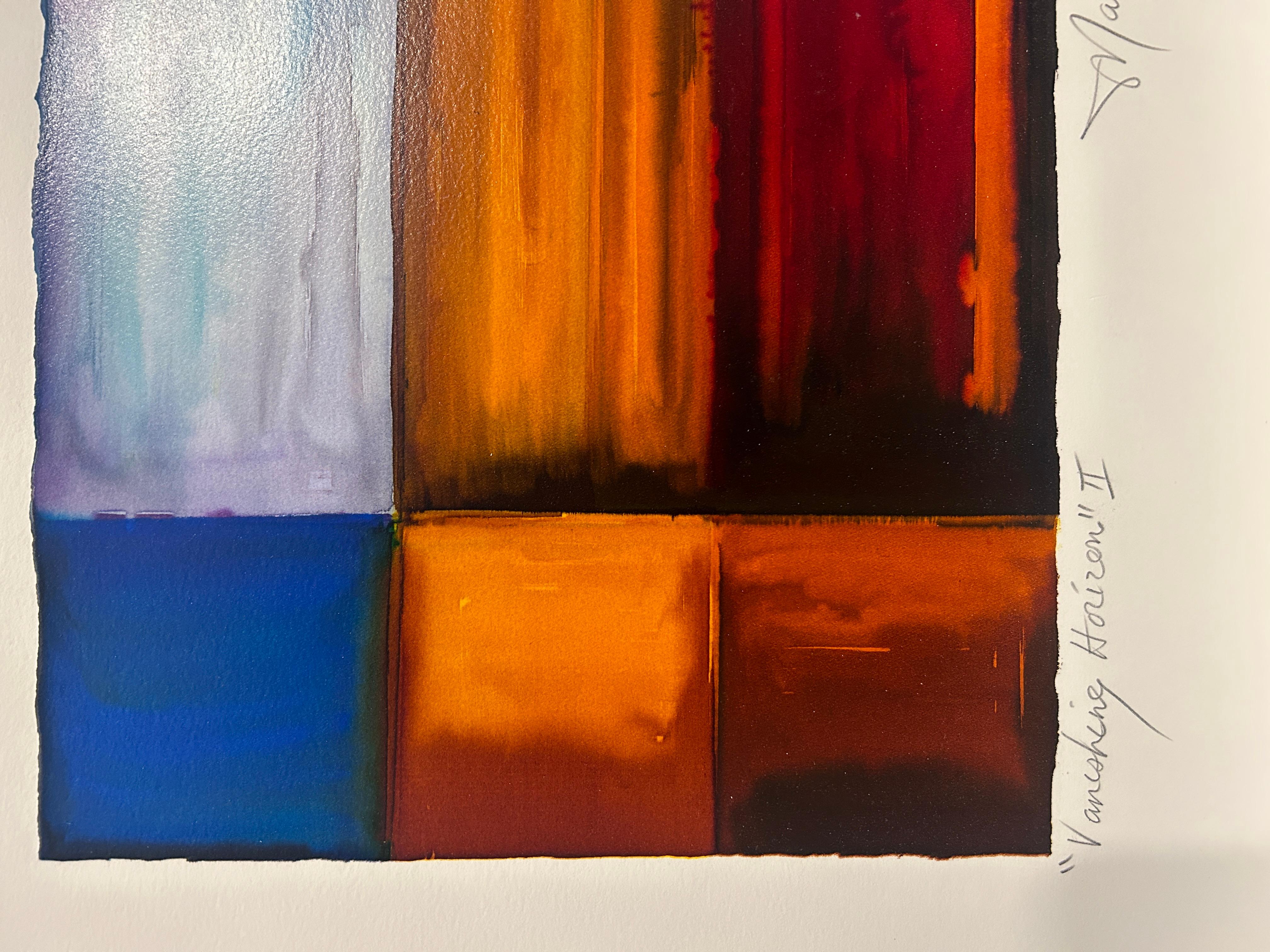 Vanishing Horizon II - Gray Abstract Print by Mark Kellett