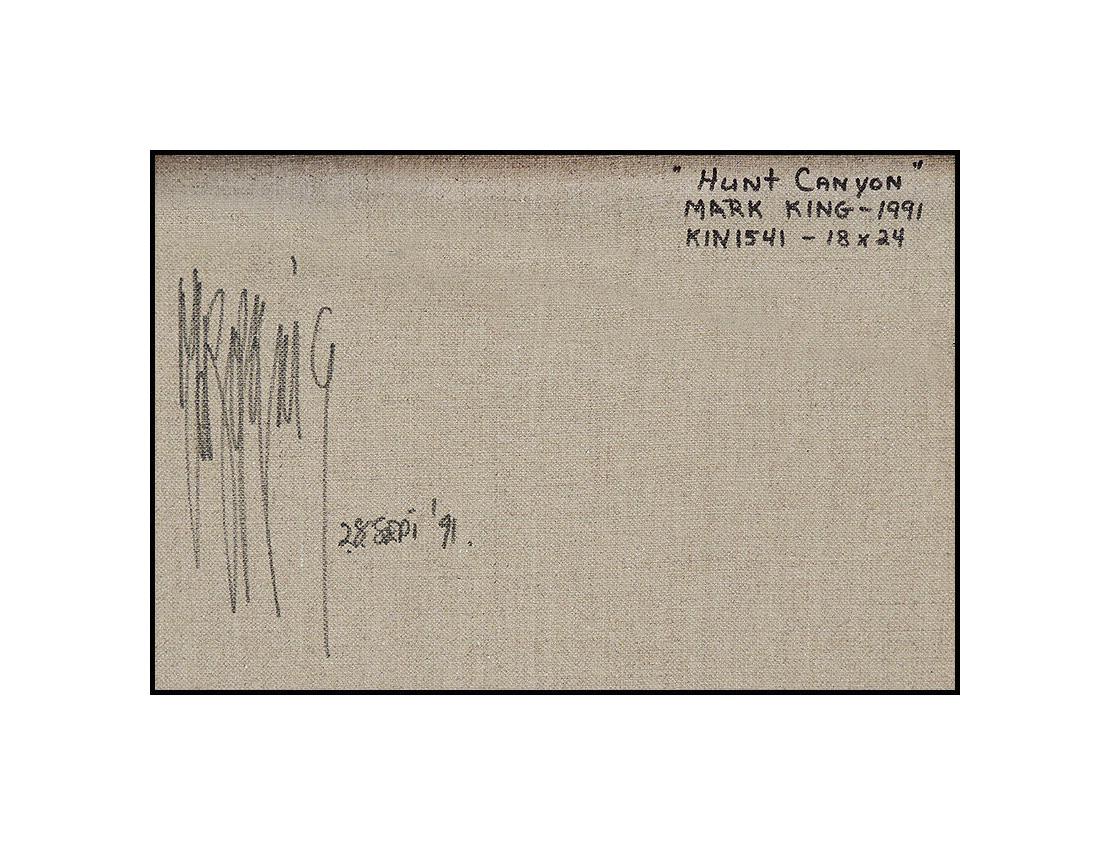 Mark King Original Oil Painting On Canvas Signed Landscape Framed Artwork For Sale 1