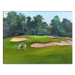 Mark King Original Oil Painting Riviera Country Club #10