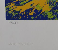 Tennis, Modern Art Screenprint by Mark King