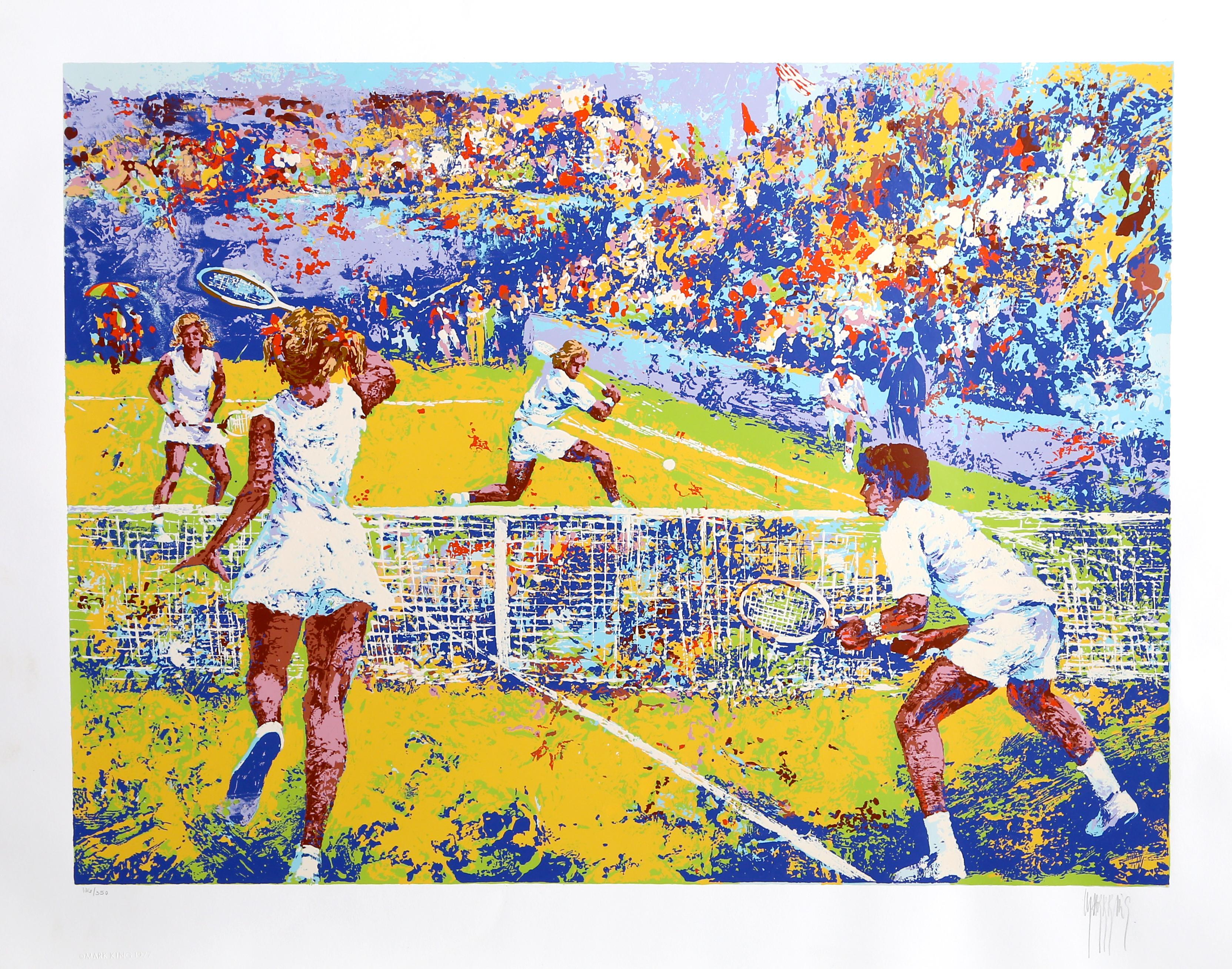 Tennis, Modern Art Screenprint by Mark King
