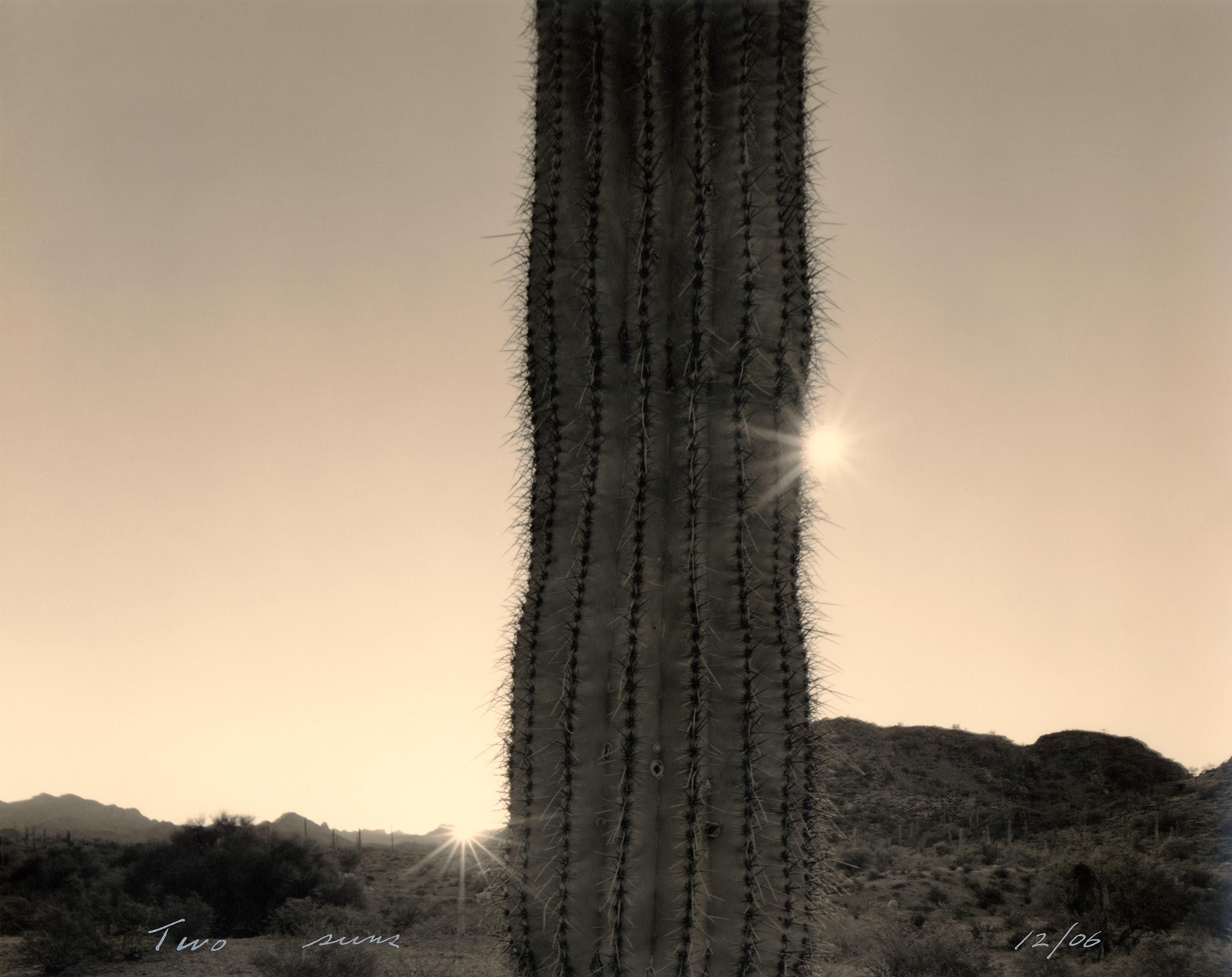 Mark Klett Black and White Photograph - Two Suns