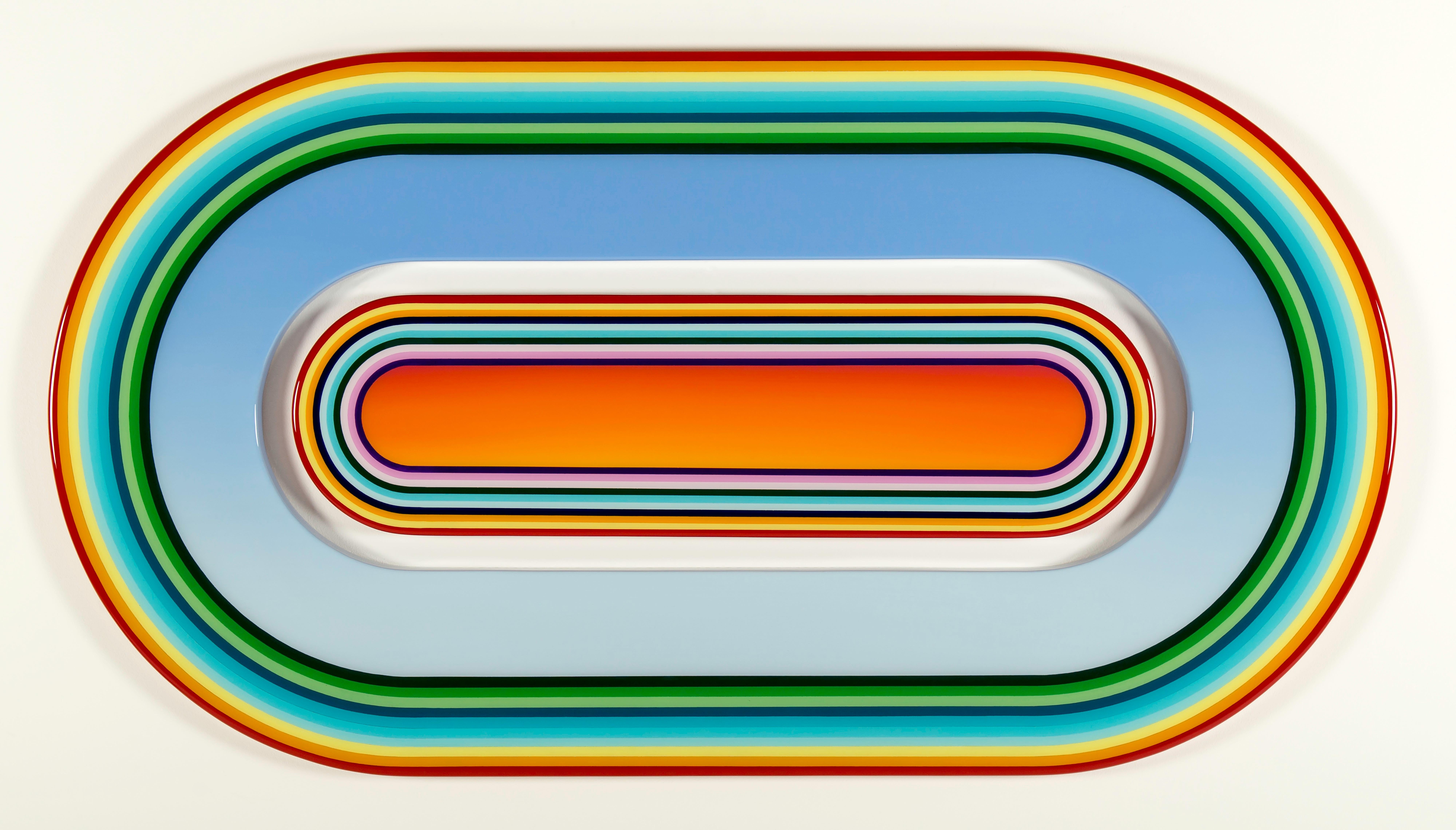 Abstract Painting Mark Knoerzer - Pillscape : Coucher de soleil