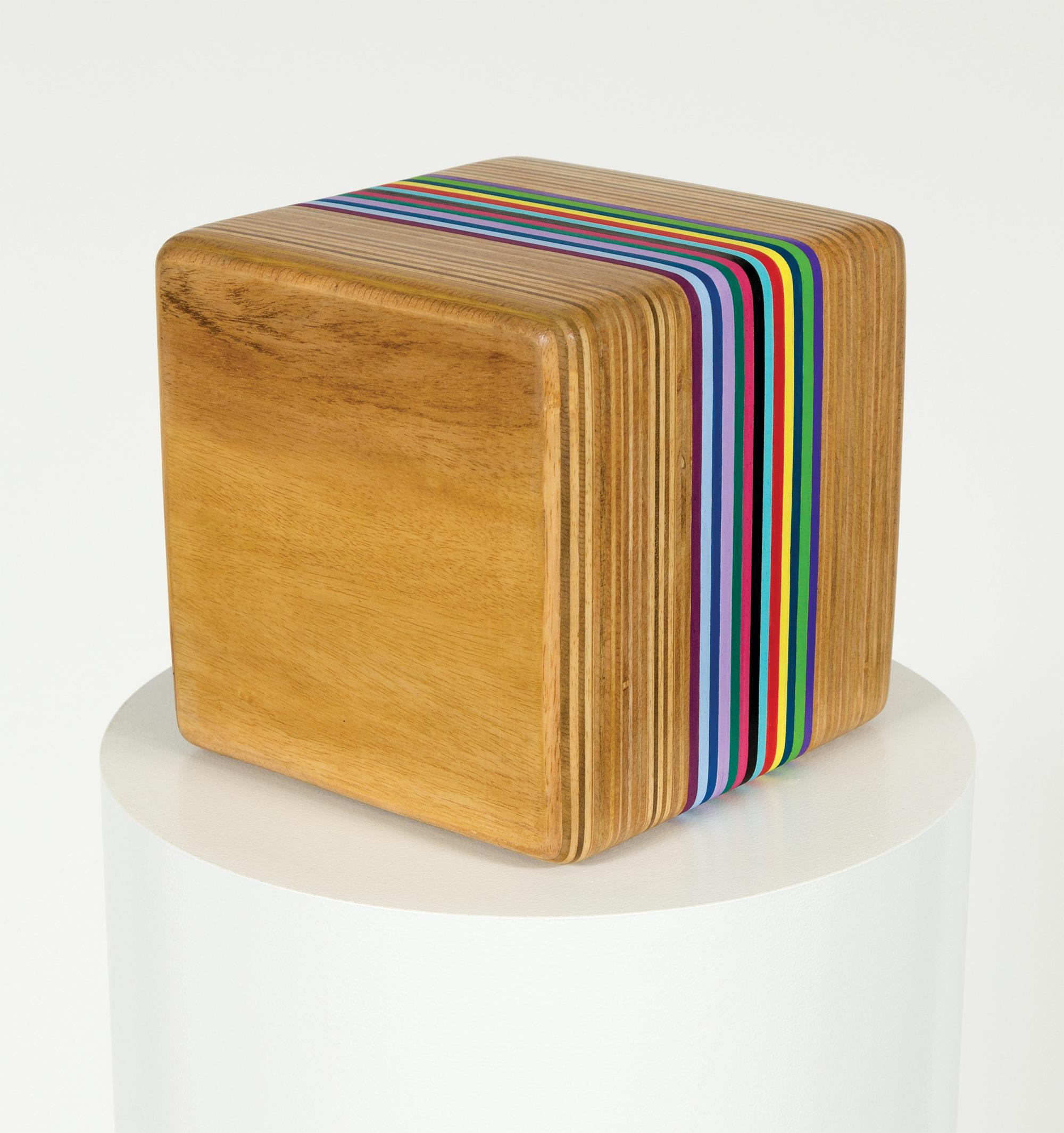 Medium Cube - Sculpture by Mark Knoerzer