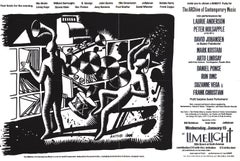 Affiche Benefit de Mark Kostabi, 1986