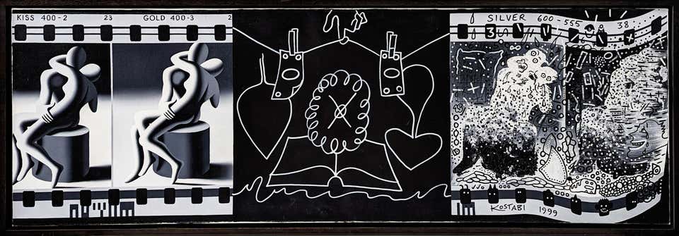 $15 Is Your Total, $5 Is Your Change, Original Acrylic Painting on Canvas, 1999