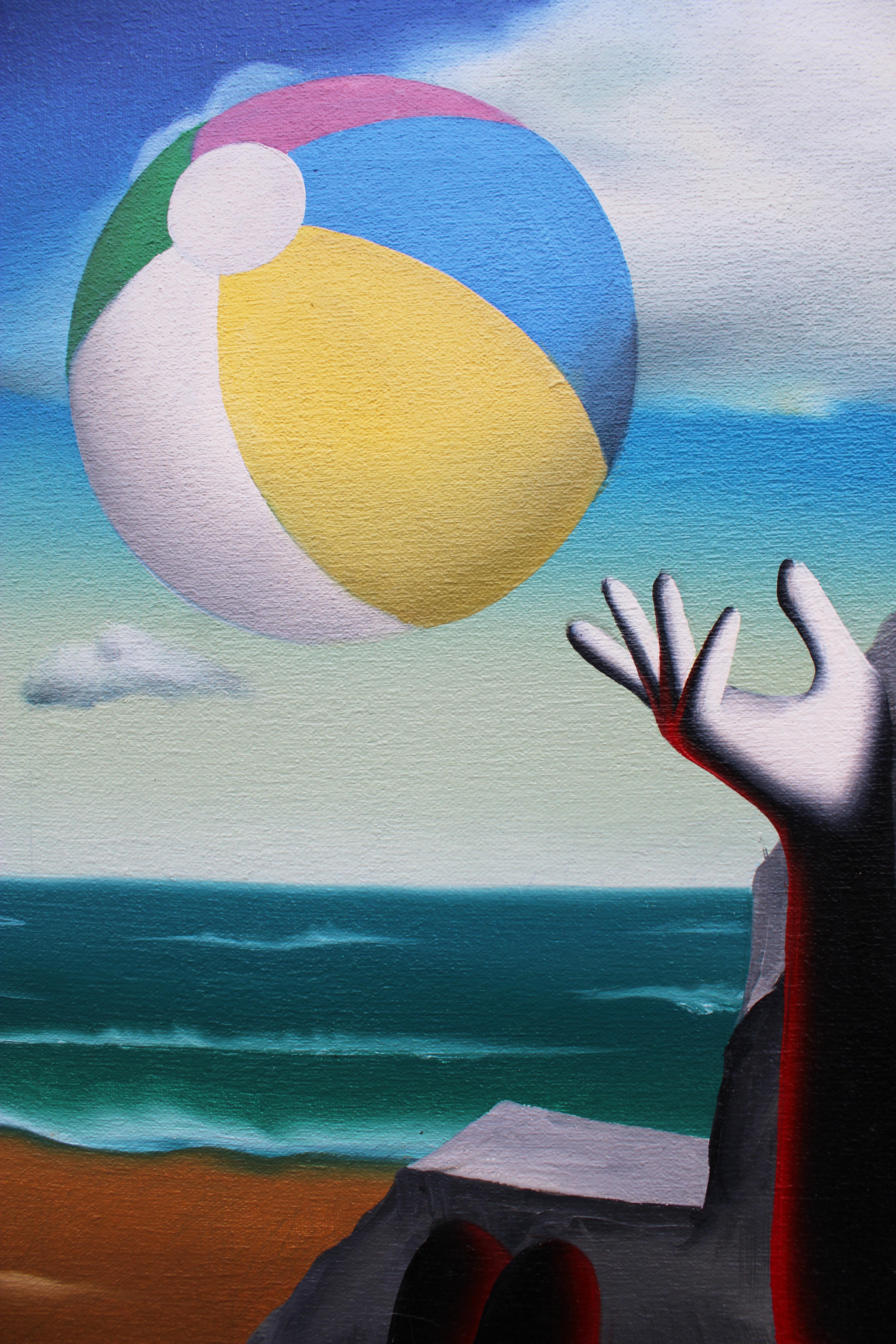 Blank Zone - Painting by Mark Kostabi