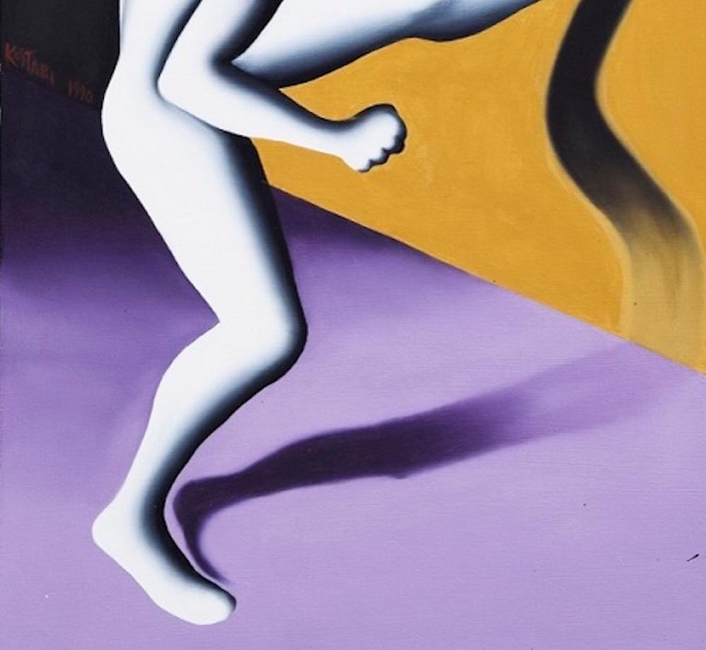 Cobranetics - Oil on Canvas by M. Kostabi - 1990 - Painting by Mark Kostabi