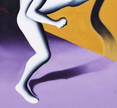 Cobranetics - Oil on Canvas by M. Kostabi - 1990