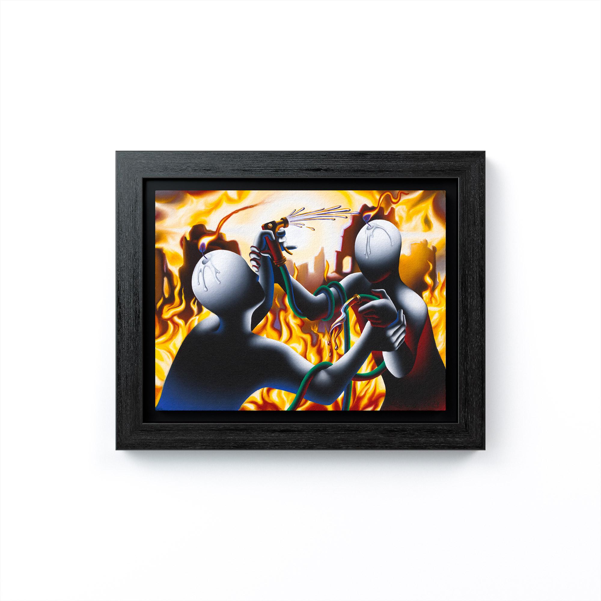 Divine Comedy - Painting by Mark Kostabi