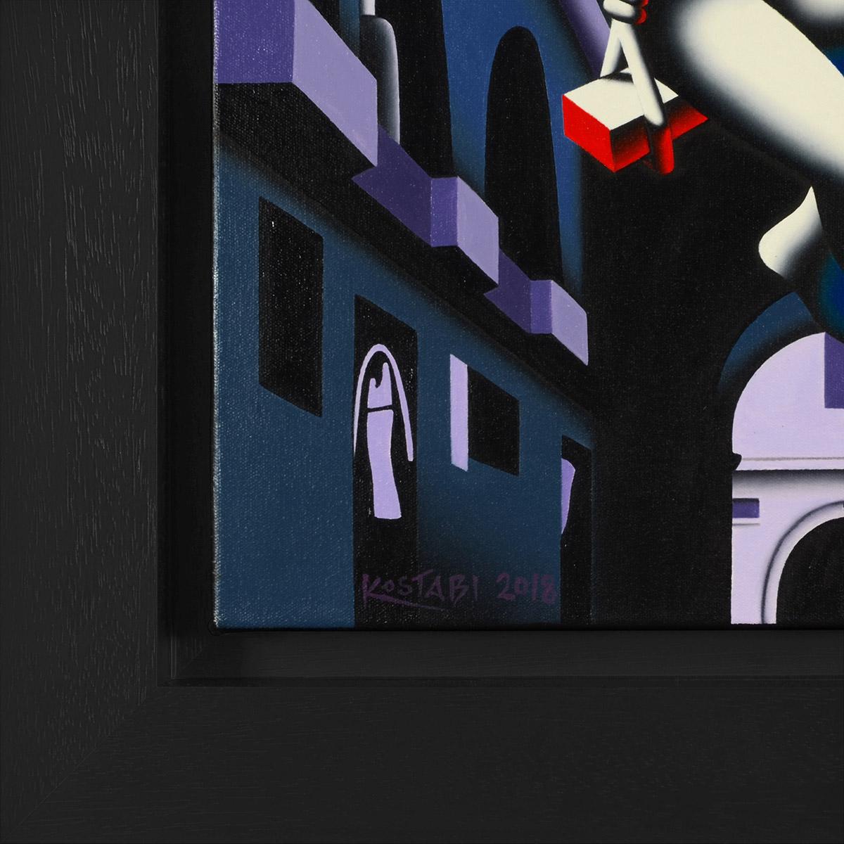 Echoes of the Present - Contemporary Painting by Mark Kostabi