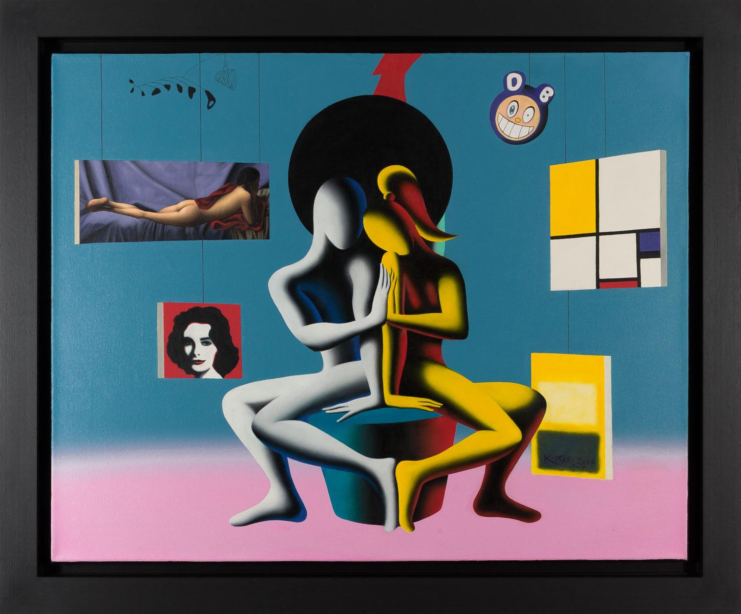Eternal Inspiration - Contemporary Painting by Mark Kostabi