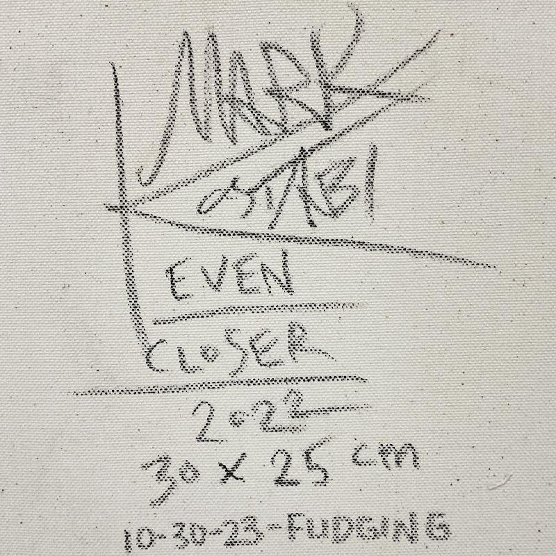 „Even Closer“ Original Ölgemälde auf Leinwand – Painting von Mark Kostabi