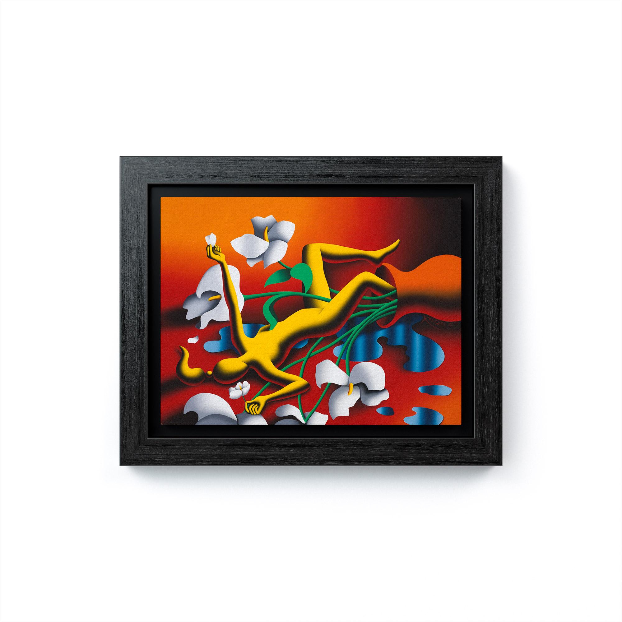 Golden are the Days of Memory - Painting by Mark Kostabi