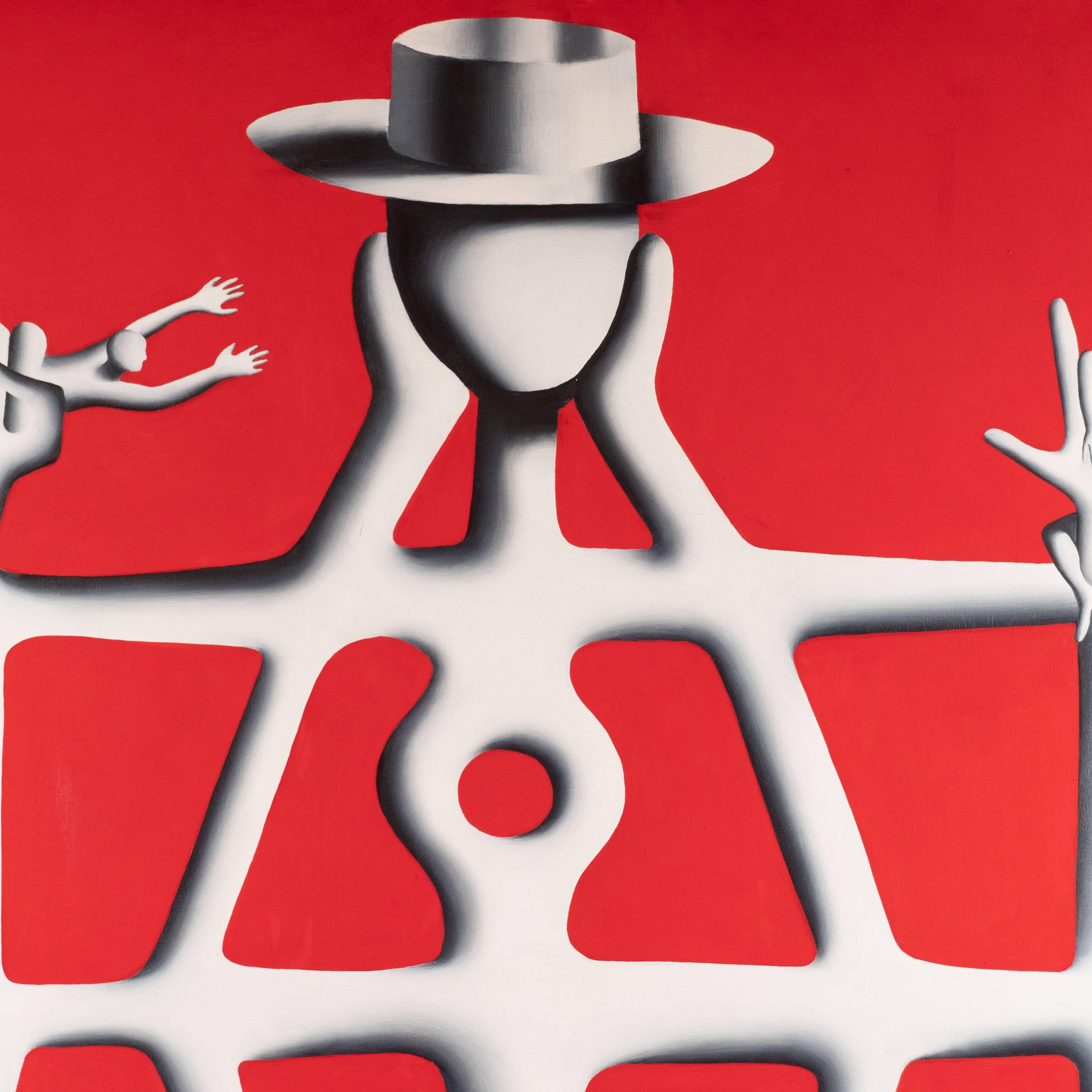Structural Engineer - Painting by Mark Kostabi