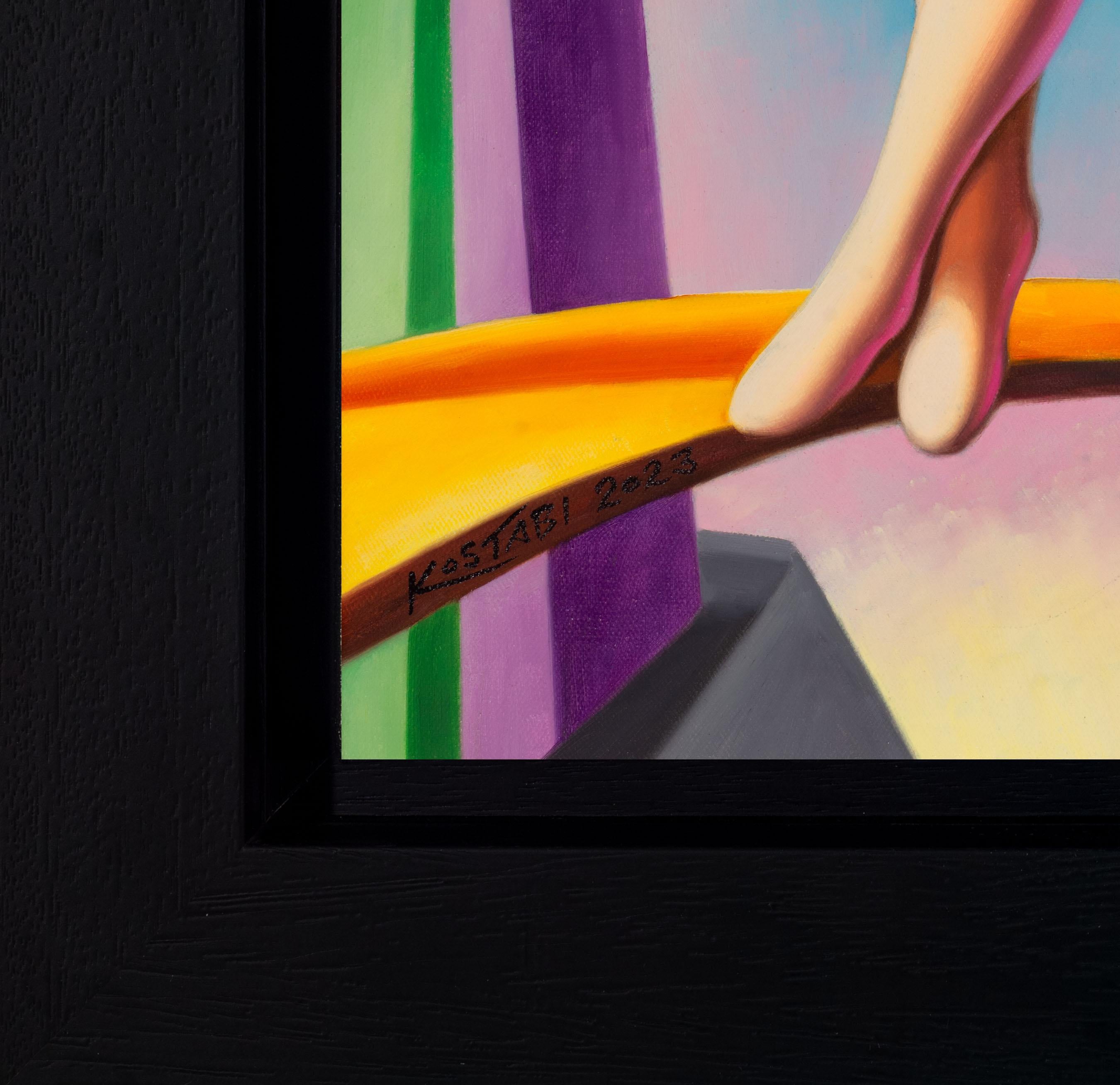 Take Me Away - Contemporary Painting by Mark Kostabi