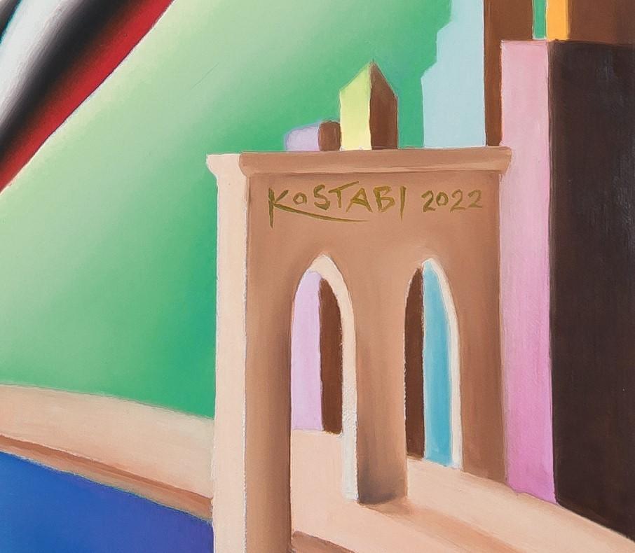 Ensemble We Soar, 2022 - Contemporain Painting par Mark Kostabi