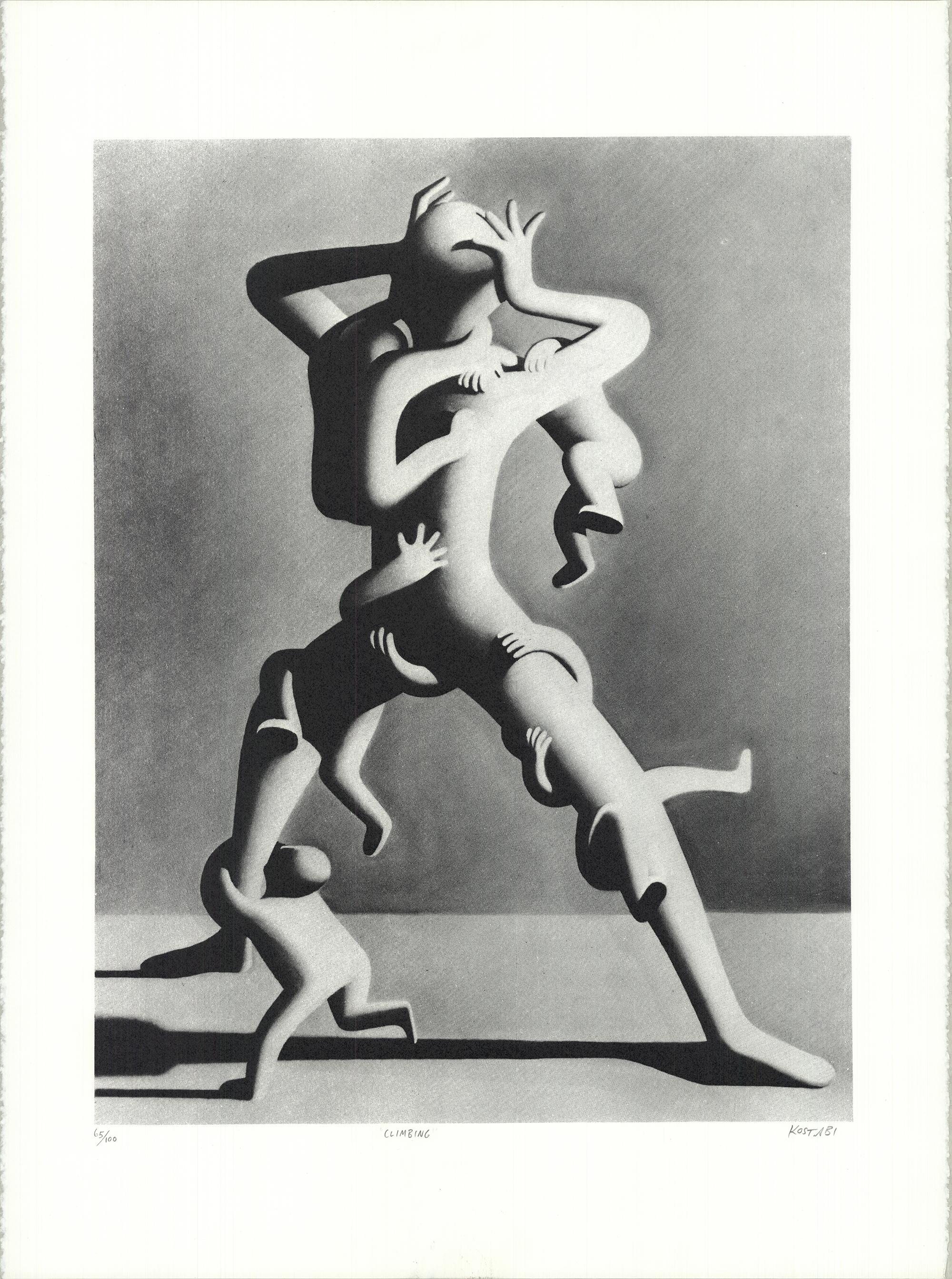 Paper Size: 30 x 22 inches ( 76.2 x 55.88 cm )
Image Size: 23 x 17.75 inches ( 58.42 x 45.085 cm )
Framed: No
Condition: A: Mint

Additional Details: Hand pulled lithograph by Mark Kostabi, pencil signed and numbered by Mark Kostabi. It is a very